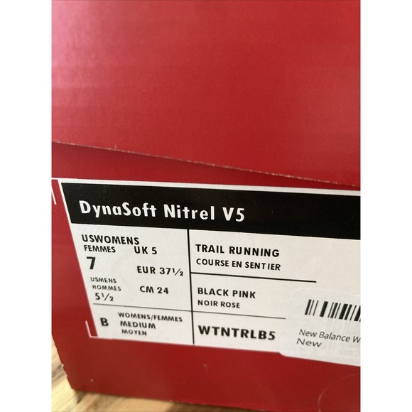 New Balance Dynasoft Nitrel V5 Women's 7 Black Pink Running Shoes WORN ONCE - Picture 11 of 11